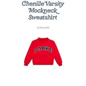 Parke Red Mockneck Sweatshirt